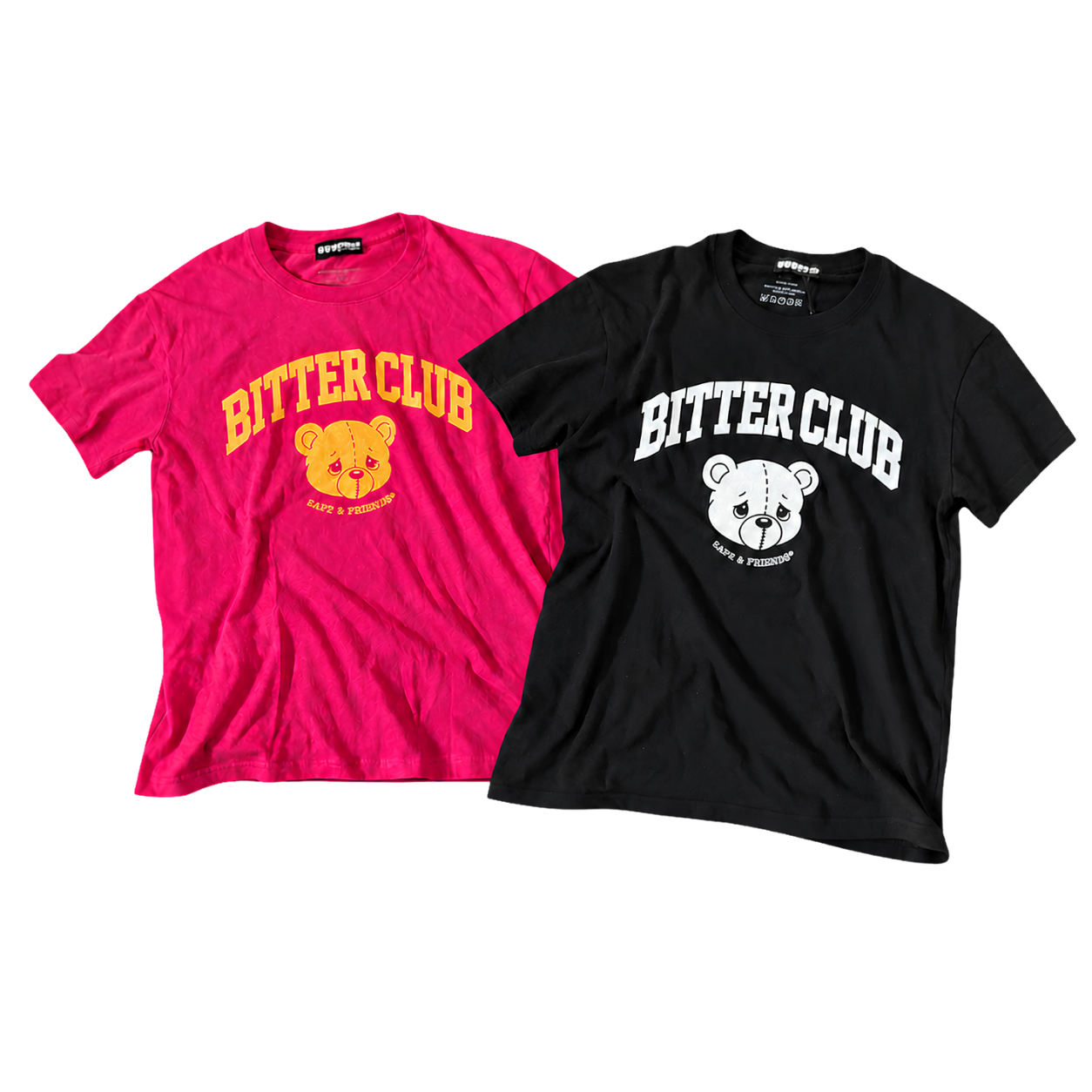 BitterClub College Tee 2-Pack (Black + Pink)